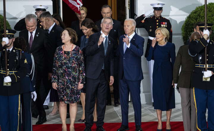 Szczyt NATO w Waszyngtonie / autor: PAP/EPA/Graeme Sloan / POOL