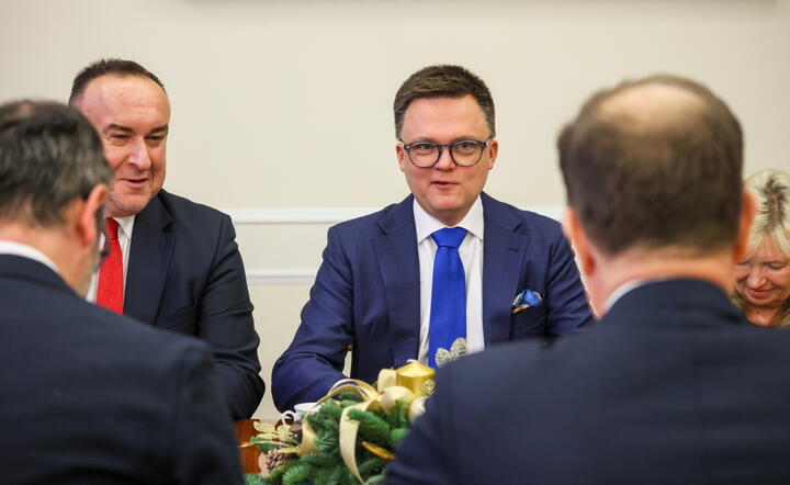 Szymon Hołownia, Michał Kobosko / autor: PAP