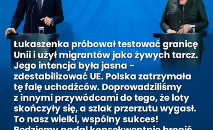 Premier: Spowodowaliśmy, że szlak przerzutu migrantów wygasł