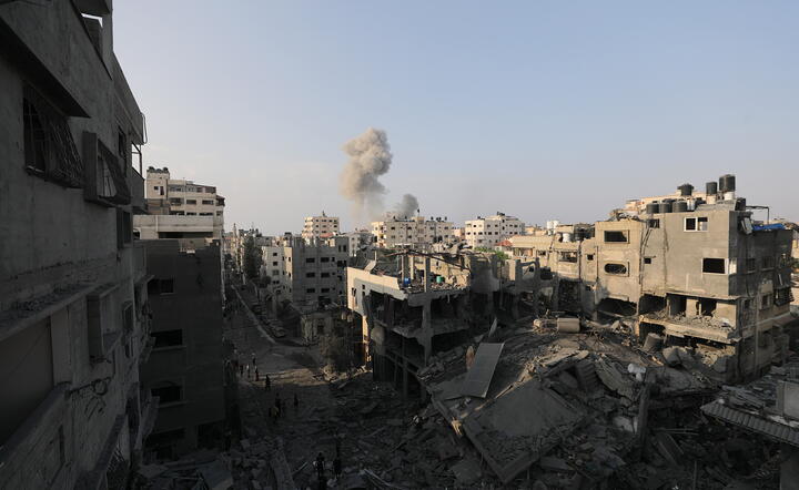 MIDEAST ISRAEL PALESTINIANS GAZA CONFLICT / autor: PAP/EPA/MOHAMMED SABER
