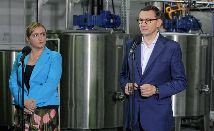 Olga Semeniuk i Mateusz Morawiecki / autor: PAP