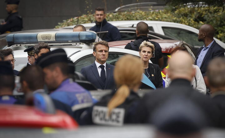 Emmanuel Macron w Arras / autor: PAP