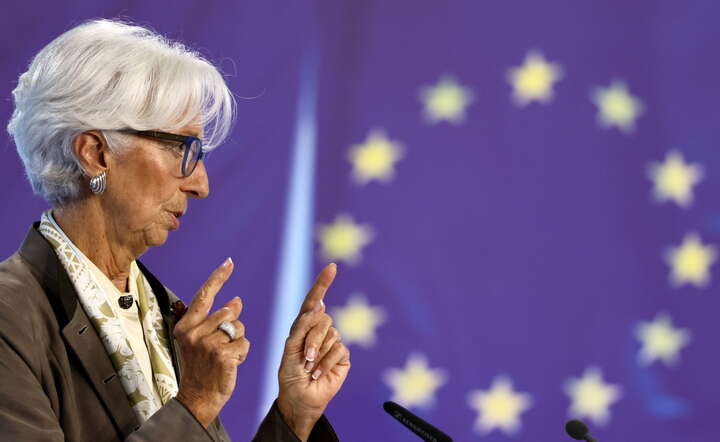 Jastrzębi ton wypowiedzi prezes EBC Christine Lagarde ograniczył potencjał wzrostowy europejskich indeksów / autor: PAP/EPA/RONALD WITTEK