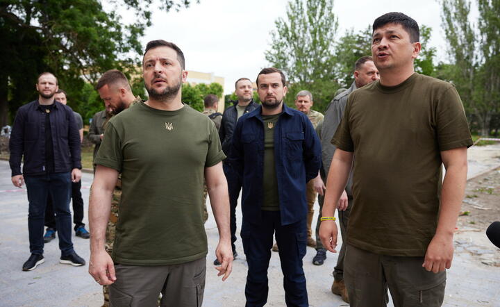 Prezydent Ukrainy Wołodymyr Zełenski / autor: PAP/EPA/UKRAINIAN PRESIDENTIAL PRESS SERVICE HANDOUT