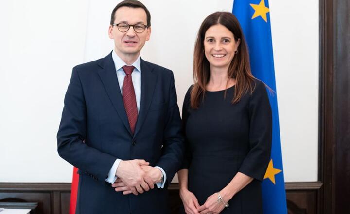 Mateusz Morawiecki i Danuta Dmowska-Andrzejuk / autor: Kancelaria Premiera Rady Ministrów
