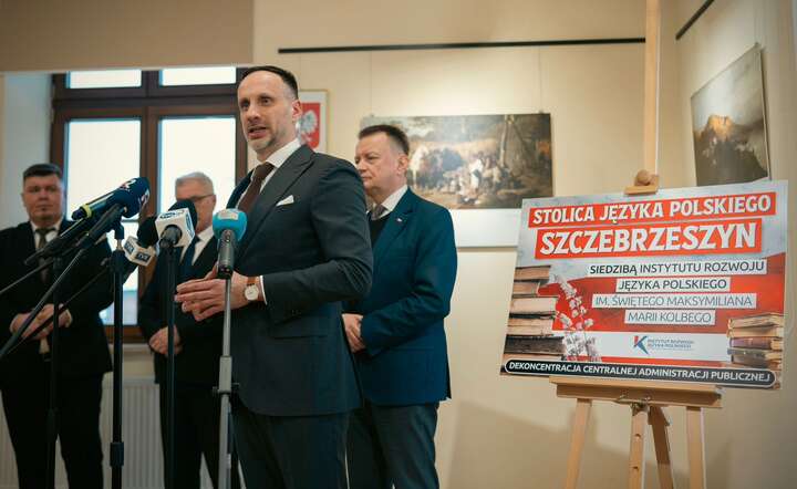 Konferencja polityków PiS w Szczebrzeszynie. Mówi poseł Janusz Kowalski / autor: X - @JKowalski_posel