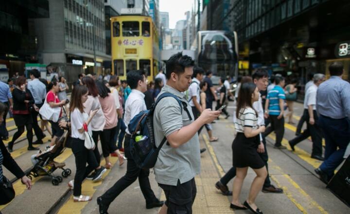 Biznesowa dzielnica Hongkongu, fot. PAP/EPA/JEROME FAVRE 