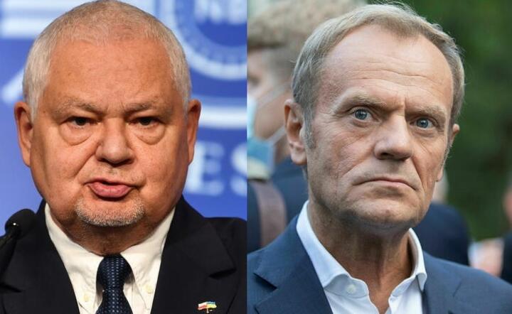 Glapiński i Tusk / autor: PAP, Fratria