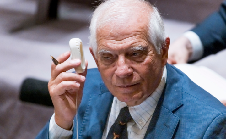 szef unijnej dyplomacji Josep Borrell / autor: PAP/EPA/JUSTIN LANE