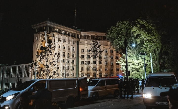 Po rosyjskim ostrzale Dnipro / autor: PAP/EPA