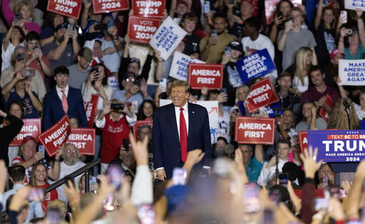 USA SOUTH CAROLINA TRUMP RALLY / autor: PAP/EPA/RANDALL HILL