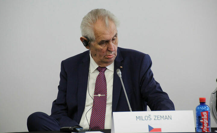 Prezydent Czech Milosz Zeman / autor: Fratria