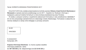 Resort finansów ostrzega przed fałszywymi e-mailami