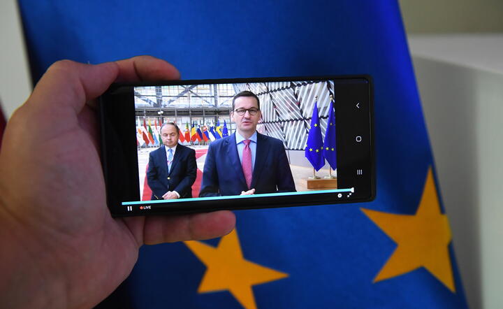 Premier Morawiecki podczas szczytu UE / autor: PAP/Radek Pietruszka