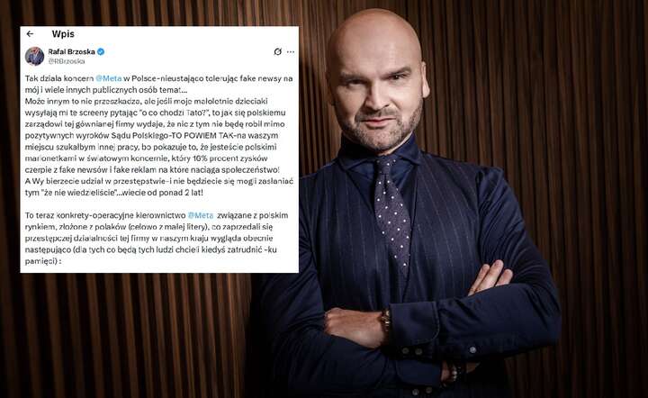 Rafał Brzoska, twórca InPostu opublikował na X emocjonalny wpis na temat fałszywych reklam z jego wizerunkiem na FB / autor: materiały prasowe InPost / X @RBrzoska