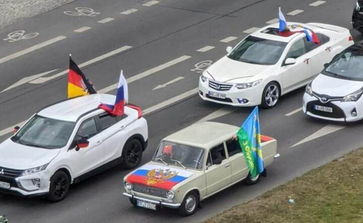 Prorosyjskie manifestacje  / autor: PAP/Twitter/War news pl