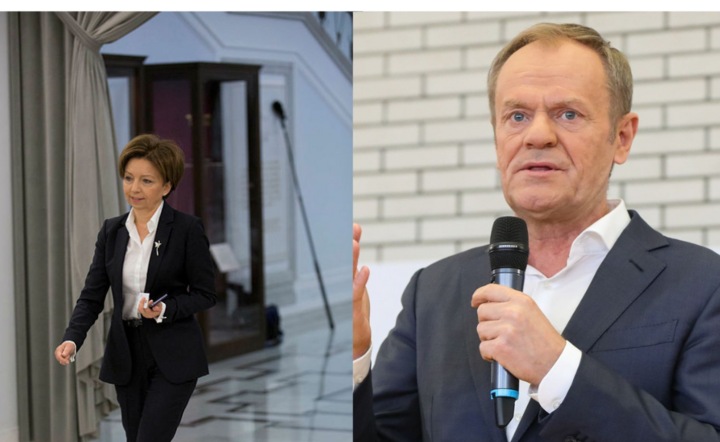 Marlena Maląg, Donald Tusk / autor: pap