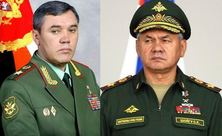 Gen. Walerij Gierasimow/Minister obrony Rosji Siergiej Szojgu  / autor: Wikimedia/wPolityce