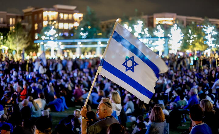 Pro-Israel rally in metro Atlanta / autor: PAP/EPA/ERIK S. LESSER