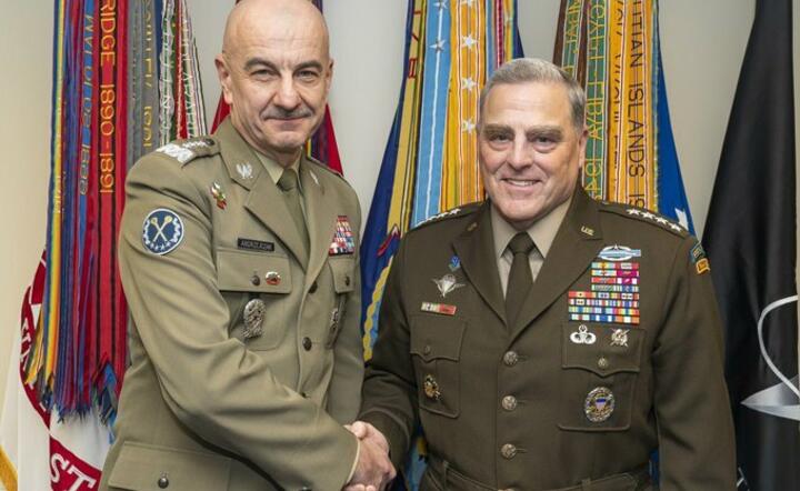 gen. Rajmund Andrzejczak i gen. Mark Milley / autor: Sztab Generalny WP/Twitter