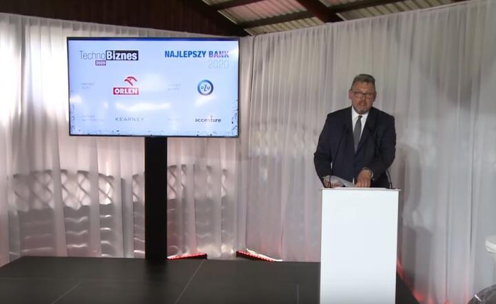 Maciej Wośko, red. nacz. Gazety Bankowej - Gala konkursowa  / autor: Fratria