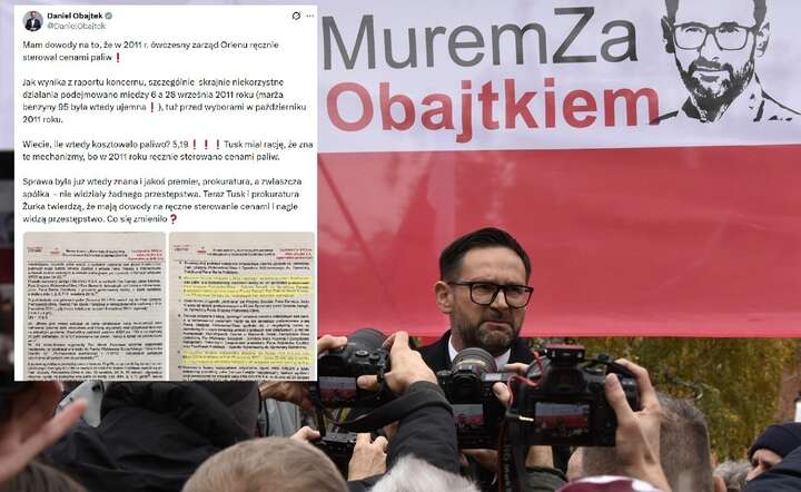 Daniel Obajtek: mam dowody, iż w 2011 roku ówczesny zarząd Orlenu ręcznie sterował cenami / autor: Fratria / LS