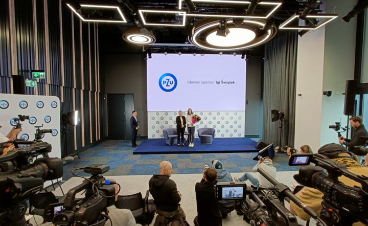 Konferencja Igi Świątek / autor: Fratria
