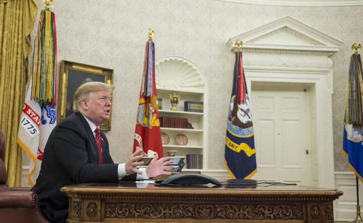 Donald Trump / autor: PAP/EPA/Zach Gibson / BLOOMBLERG / POOL