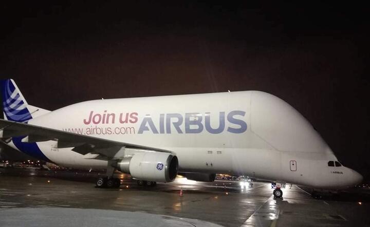 Airbus Beluga na Lotnisku Chopina / autor: Fratria