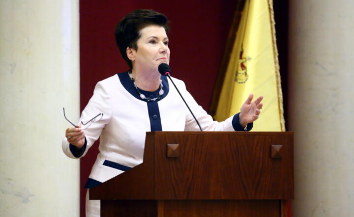Prezydent stolicy Hanna Gronkiewicz-Waltz na dzisiejszej sesji Rady Warszawy, fot. PAP/Leszek Szymański