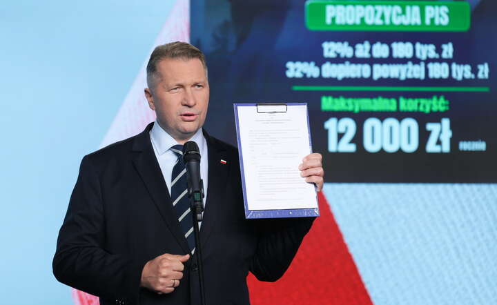 Czarnek: zamiast pseudoreformy próg podatkowy wyżej o połowę