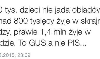 Dane GUS potwierdzają trudny los polskich dzieci. Posłowie PO nadal szydzą ZOBACZ GRAFIKĘ