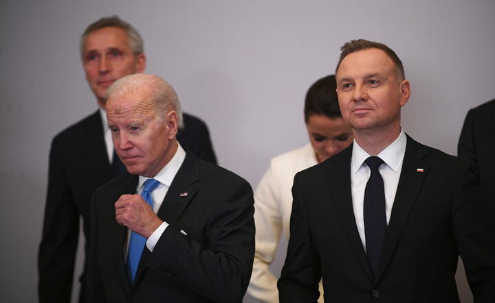 Jens Stoltenberg, Joe Biden i Andrzej Duda / autor: PAP