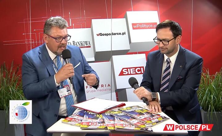 Daniel Obajtek, prezes PKN Orlen (z prawej) i Maciej Wośko, red. naczelny Gazety Bankowej  / autor: Fratria 