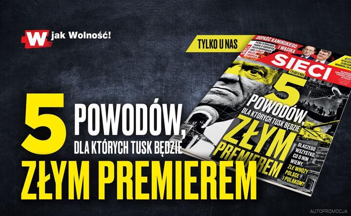 Okładka tygodnika Sieci  / autor: Fratria 