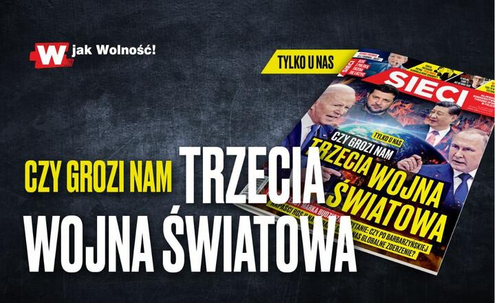 Okładka tygodnika 'Sieci' / autor: Fratria 