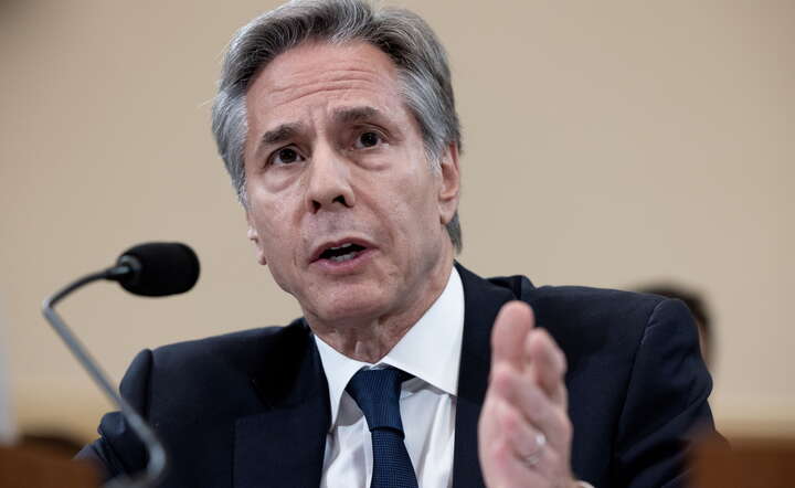 Sekretarz Stanu USA Anthony Blinken / autor: PAP/EPA/MICHAEL REYNOLDS