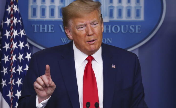 Prezydent USA Donald Trump / autor: PAP/EPA/TASOS KATOPODIS