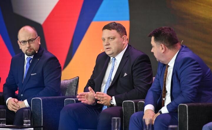 prezes PGNiG Paweł Majweski i prezes KGHM Marcin Chludziński / autor: fotoserwis PAP