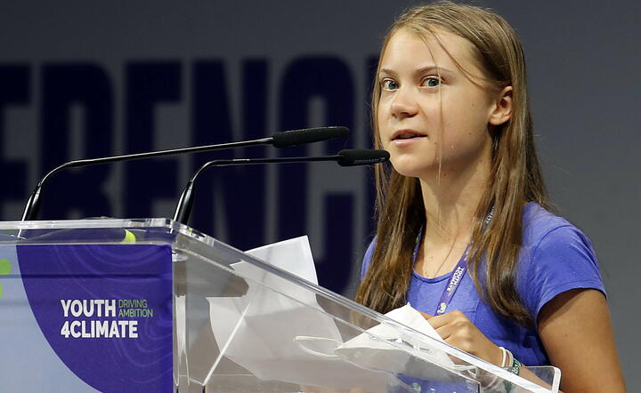 Greta Thunberg / autor: PAP/EPA/MATTEO BAZZI