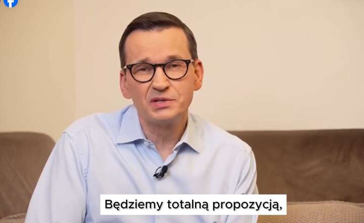 Mateusz Morawiecki w filmie opublikowanym na FB / autor: screen / https://www.facebook.com/MorawieckiPL