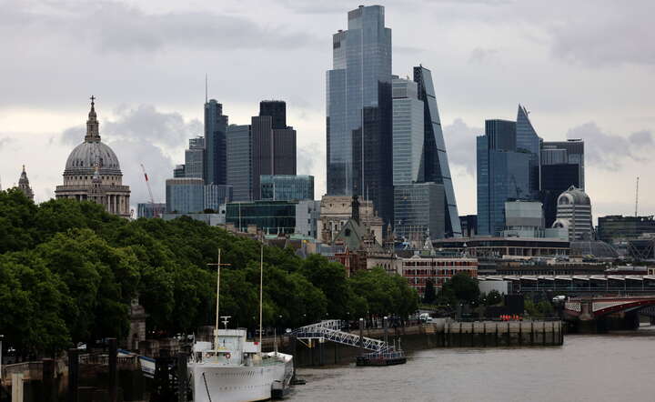 Londyńskie City / autor: PAP/ EPA/ANDY RAIN