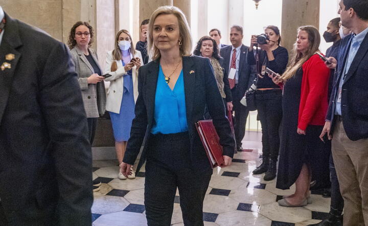 Liz Truss, minister spraw zagranicznych W.Brytanii / autor: PAP/EPA
