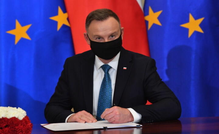 Prezydent Andrzej Duda  w Pałacu Prezydenckim w Warszawie / autor: PAP/Radek Pietruszka