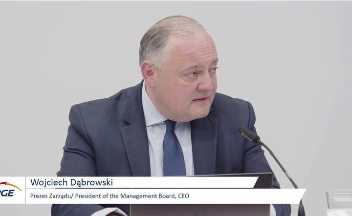 Wojciech Dąbrowski, prezes PGE / autor: Fratria