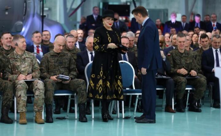 Mariusz Błaszczak, Georgette Mosbacher, Rajmund Andrzejczak, Joe Jarrard / autor: PAP/Rafał Guz