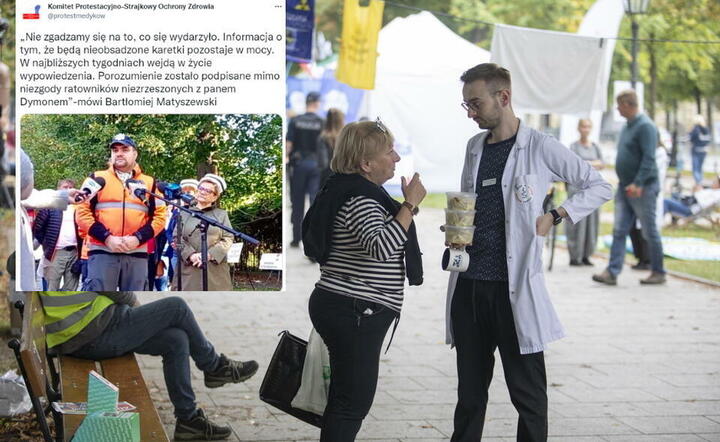 Ratownicy z białego miasteczka przeciwni porozumieniu z MZ