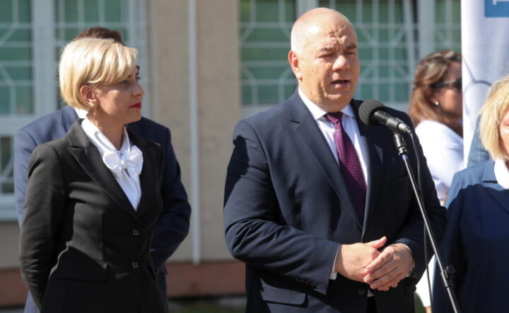 Jacek Sasin, Agnieszka Jóźwik / autor: PAP/Roman Zawistowski