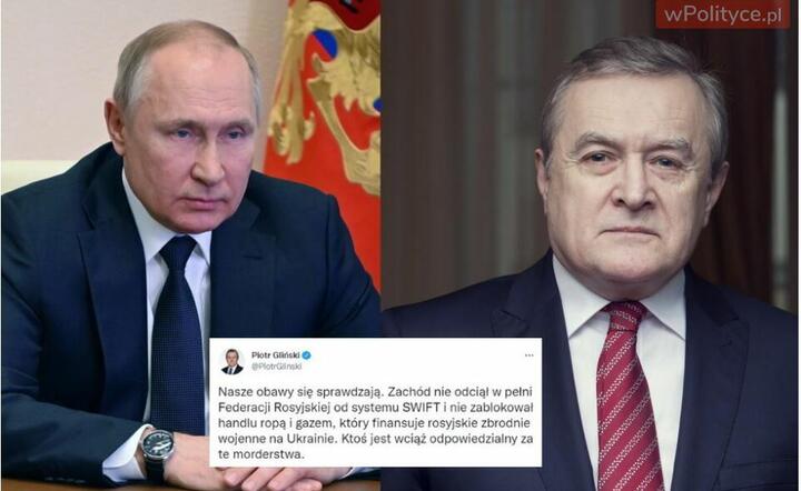 Władimir Putin, Piotr Gliński / autor: PAP/EPA/Fratria 