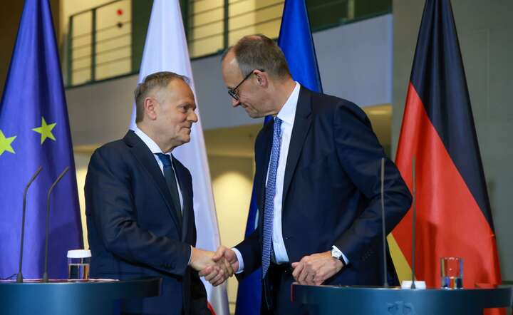 Premier Donald Tusk i kanclerz Niemiec Friedrich Merz / autor: materiały prasowe KPRM